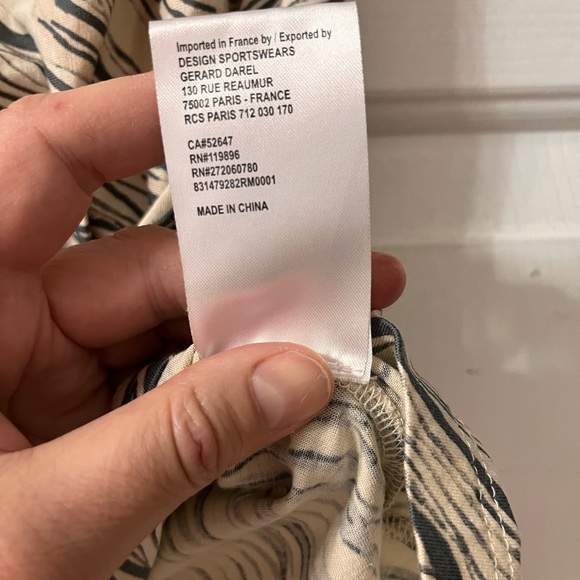 GERARD DAREL Cute Summer Top Made of 70% silk and 30% cotton - Picture 3 of 6